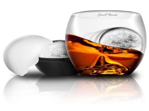 Whiskyglas med is